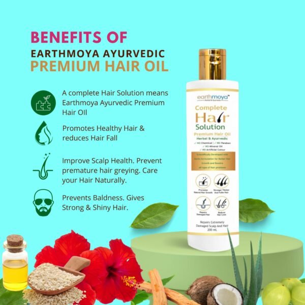 Earthmoya Ayurvedic Premium Hair Oil - Image 8